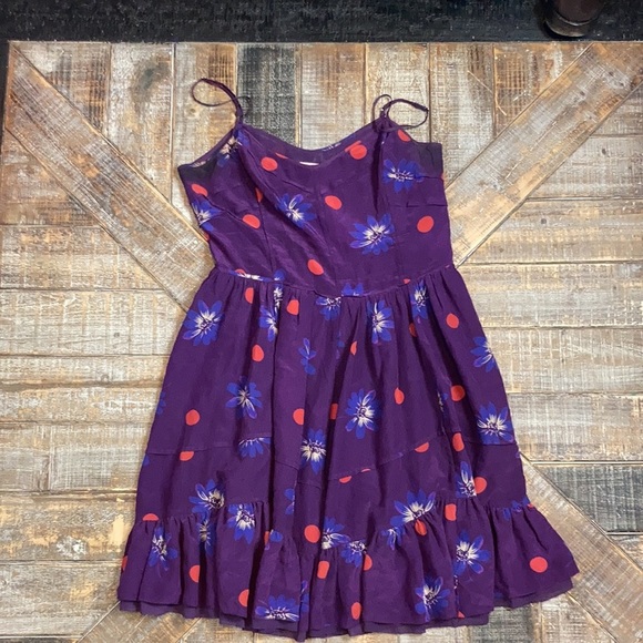 Juicy Couture purple dress—polka dot/floral print - Picture 2 of 2